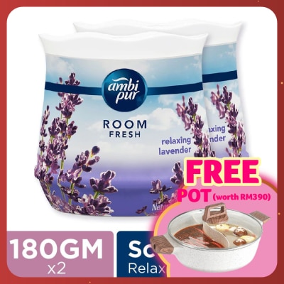 AMBI PUR GEL FRSH LAVENDER 180G X 2 TWIN PACK