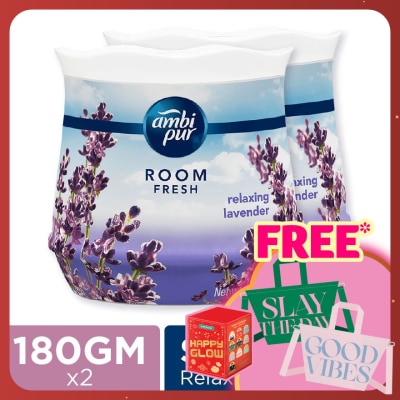 AMBI PUR GEL FRSH LAVENDER 180G X 2 TWIN PACK