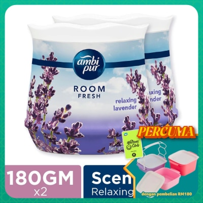 AMBI PUR - GEL FRSH LAVENDER 180G X 2 TWIN PACK