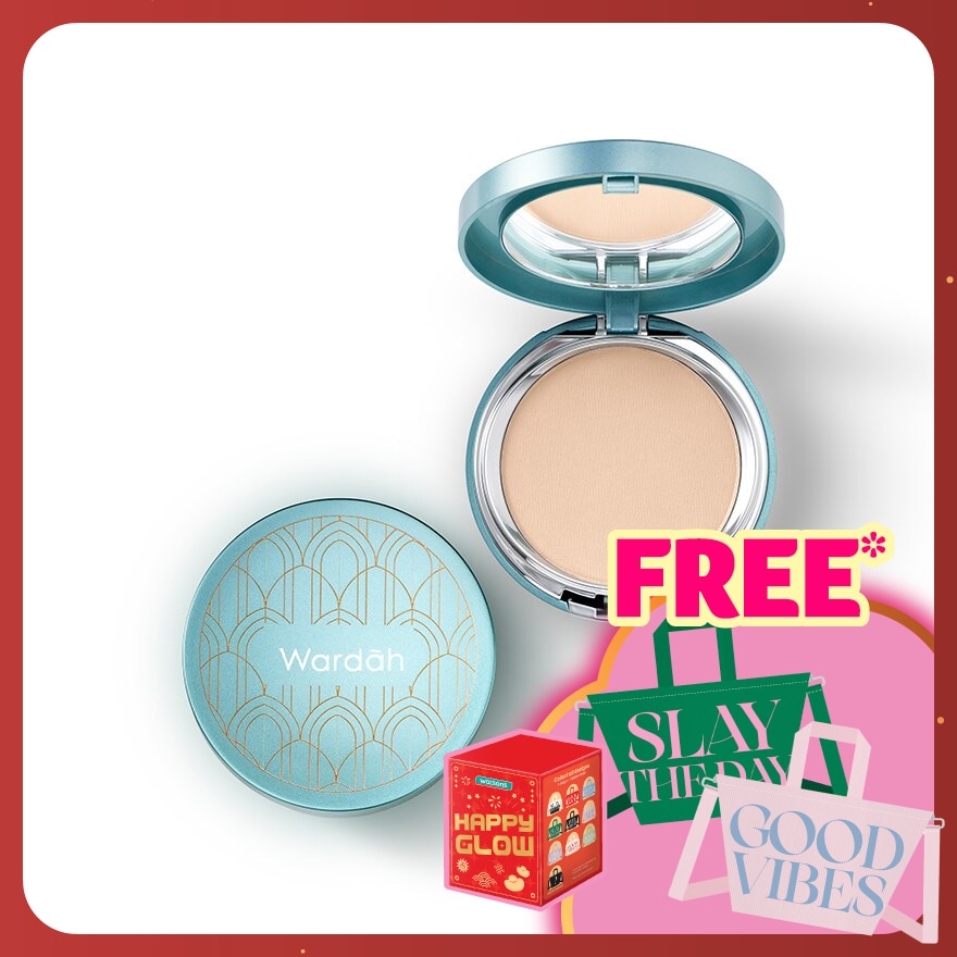 WARDAH EXCLUSIVE TWO WAY CAKE 02 LIGHT BEIGE 12 G