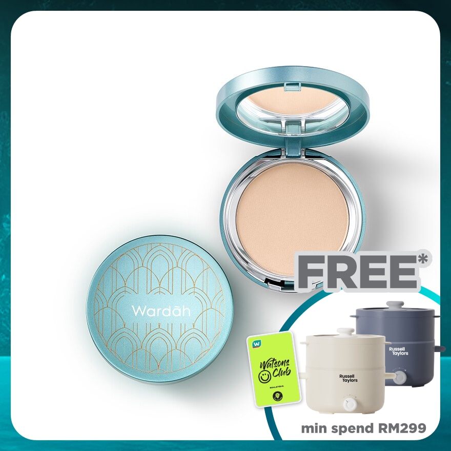 WARDAH EXCLUSIVE TWO WAY CAKE 02 LIGHT BEIGE 12 G