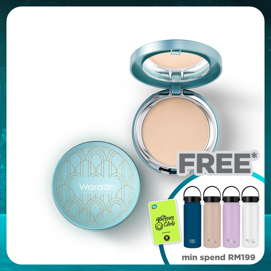 WARDAH EXCLUSIVE TWO WAY CAKE 02 LIGHT BEIGE 12 G