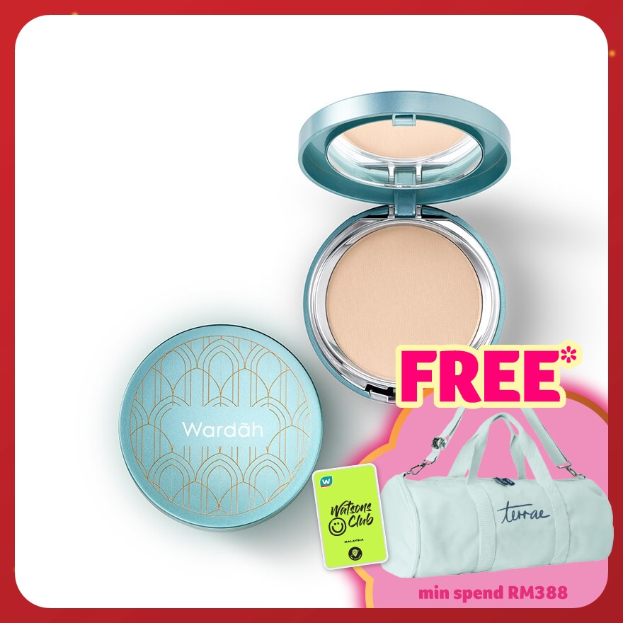 WARDAH EXCLUSIVE TWO WAY CAKE 02 LIGHT BEIGE 12 G