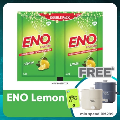 ENO Fruit Salt Lemon Sachet 2 x 4.3g