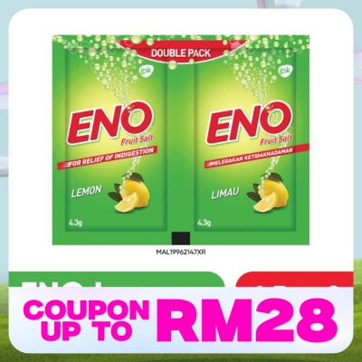 ENO Fruit Salt Lemon Sachet 2 x 4.3g