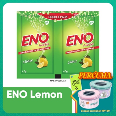 ENO Fruit Salt Lemon Sachet 2 x 4.3g