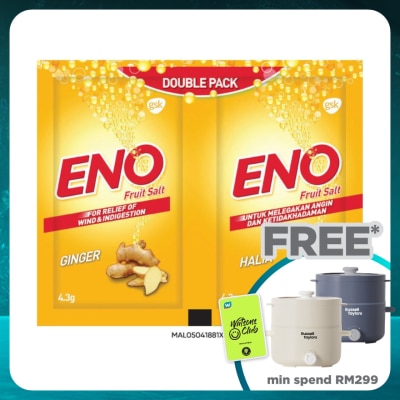 ENO Ginger Sachet For Wind & Indigestion Relief 4.3gX2