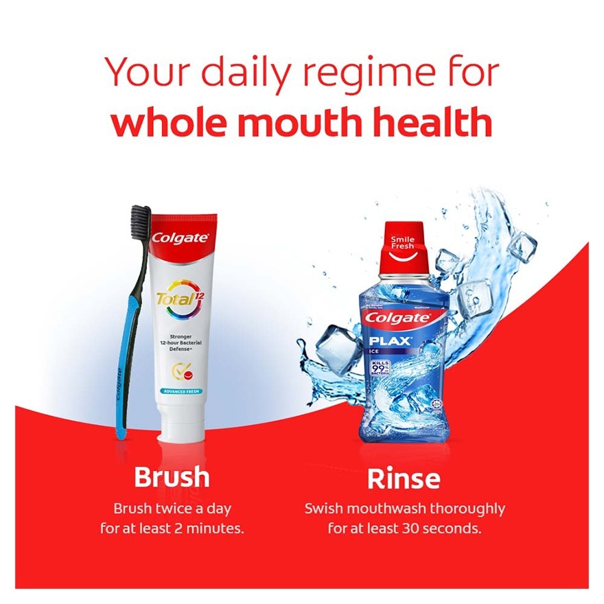 Colgate Plax Ice Mouthwash 100ml (Kills Bacteria)