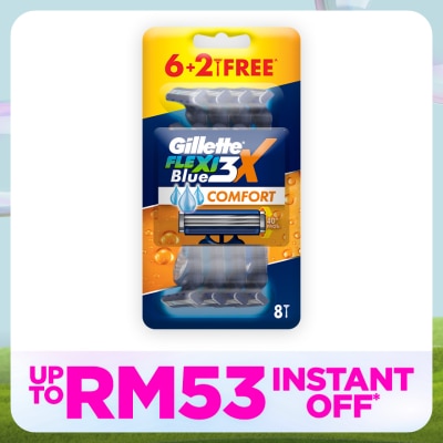 GILLETTE Blue3X Comfort Razor 8s