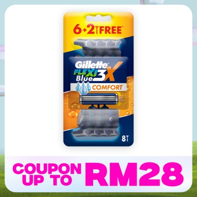 GILLETTE Blue3X Comfort Razor 8s
