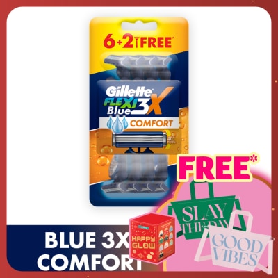 GILLETTE Blue3X Comfort Razor 8s