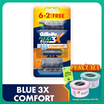 GILLETTE Blue3X Comfort Razor 8s