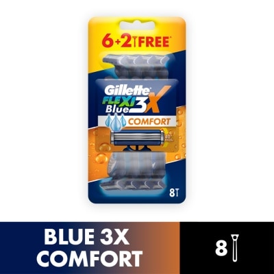 GILLETTE Blue3X Comfort Razor 8s