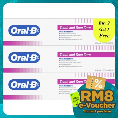 ORAL-B Tooth & Gum Care Toothpaste 100ml B2F1