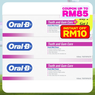 ORAL-B Tooth & Gum Care Toothpaste 100ml B2F1