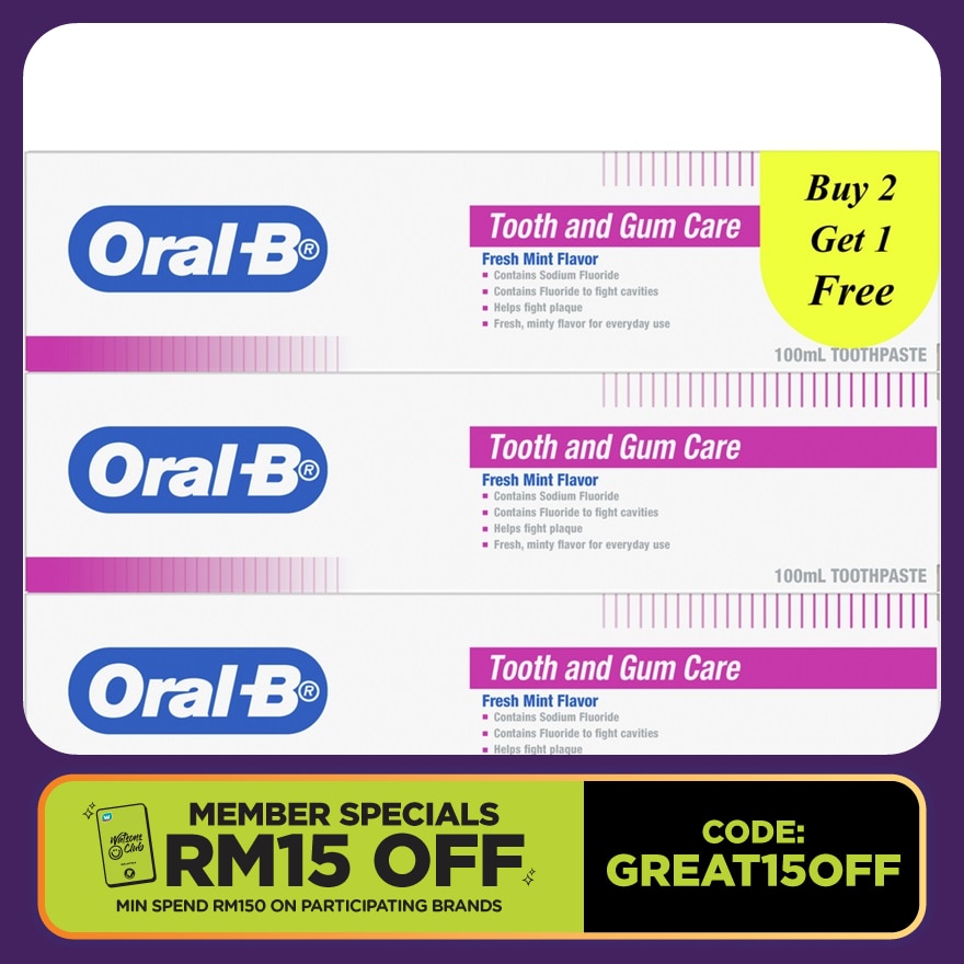 Tooth & Gum Care Toothpaste 100ml B2F1