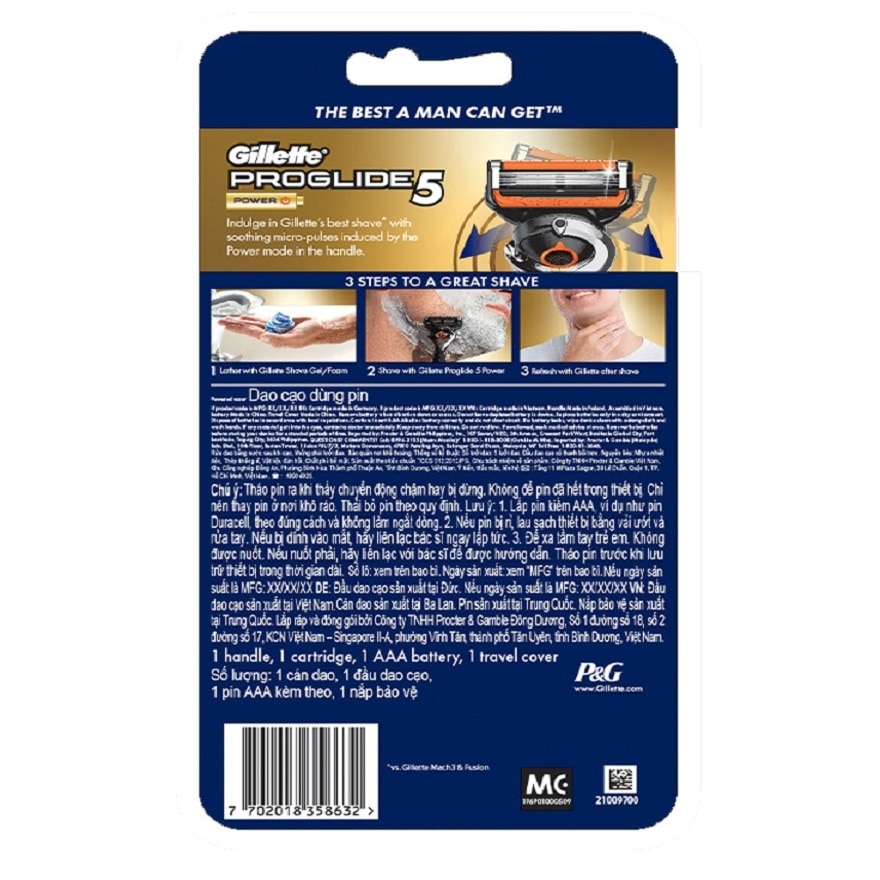 Fusion5 Proglide Power Razor 1's