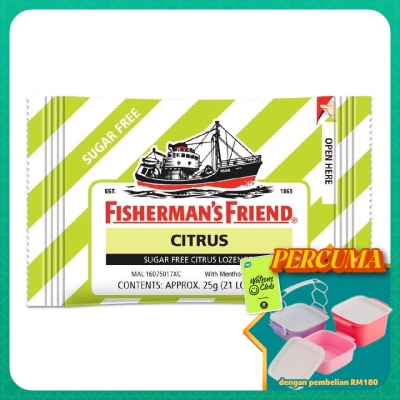 FISHERMAN'S - Sugar Free Citrus Lozenges 25g