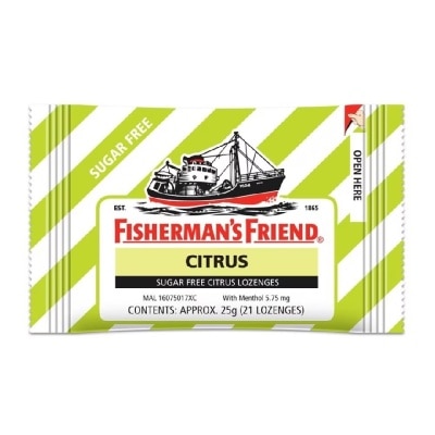 FISHERMAN'S Sugar Free Citrus Lozenges 25g