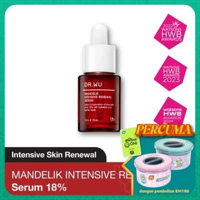 DR. WU Intensive Renewal Serum w Mandelic Acid 18% 15ml