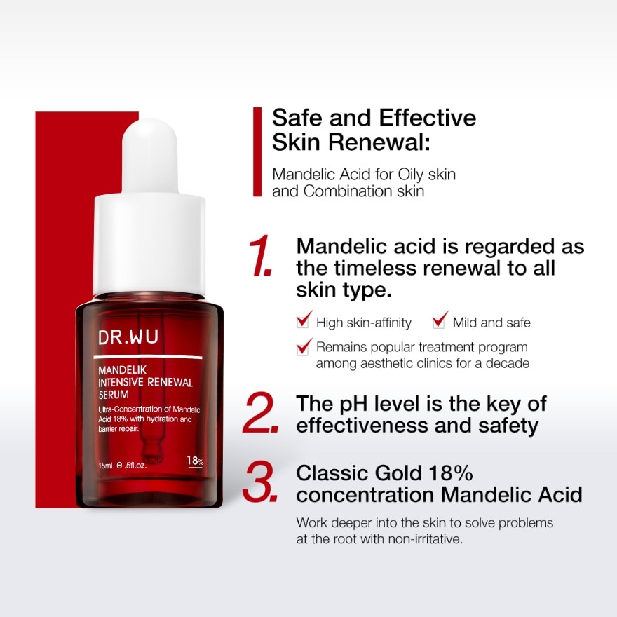 Intensive Renewal Serum w Mandelic Acid 18% 15ml