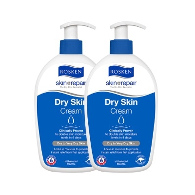 ROSKEN - Twin Pack Skin Repair Dry Skin Cream 500ml