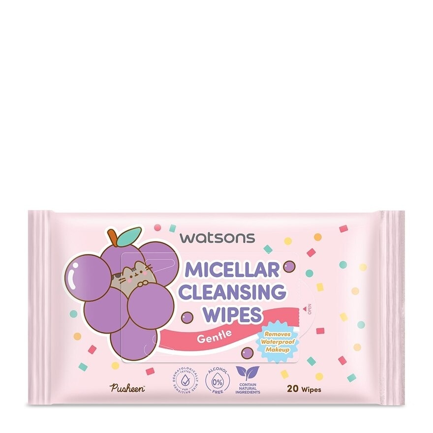 Pusheen Facial Wipes 3-in-1 Micellar 20S