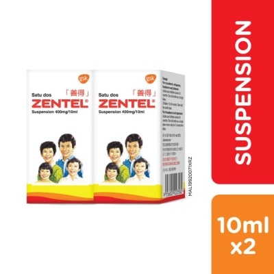 ZENTEL Albendazole Suspension 10MLX2