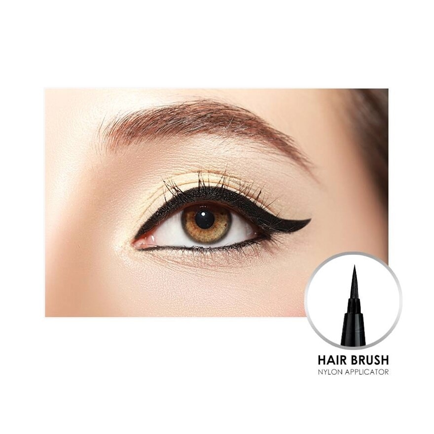 Hair Brush Waterproof Eyeliner Pen All Black EPH01