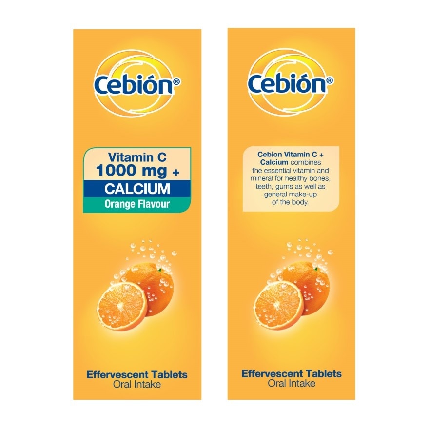 Effervescent Vitamin C 1000mg + Calcium 2 x 10's