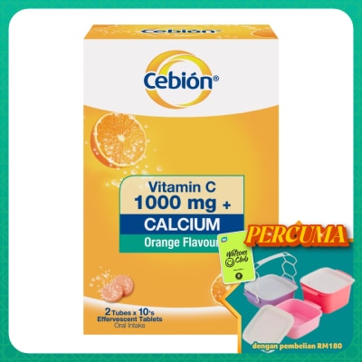 CEBION - Effervescent Vitamin C 1000mg + Calcium 2 x 10's