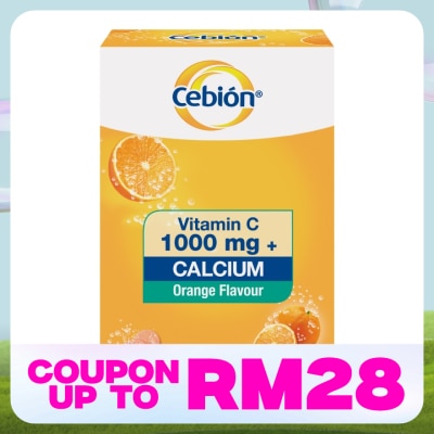 CEBION Effervescent Vitamin C 1000mg + Calcium 2 x 10's