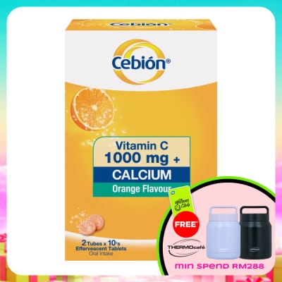 CEBION - Effervescent Vitamin C 1000mg + Calcium 2 x 10's