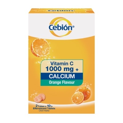 CEBION Effervescent Vitamin C 1000mg + Calcium 2 x 10's