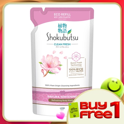 SHOKUBUTSU - Body Wash Sakura Refill 500g