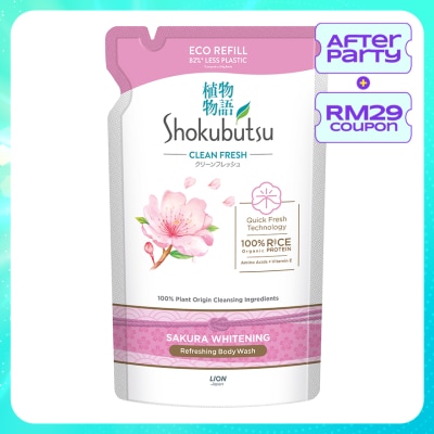 SHOKUBUTSU Body Wash Sakura Refill 500g