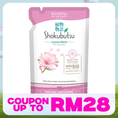 SHOKUBUTSU Body Wash Sakura Refill 500g