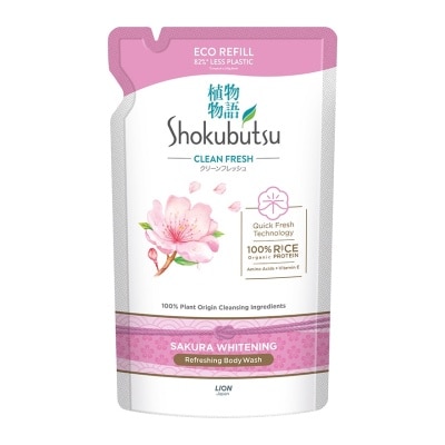 SHOKUBUTSU Body Wash Sakura Refill 500g