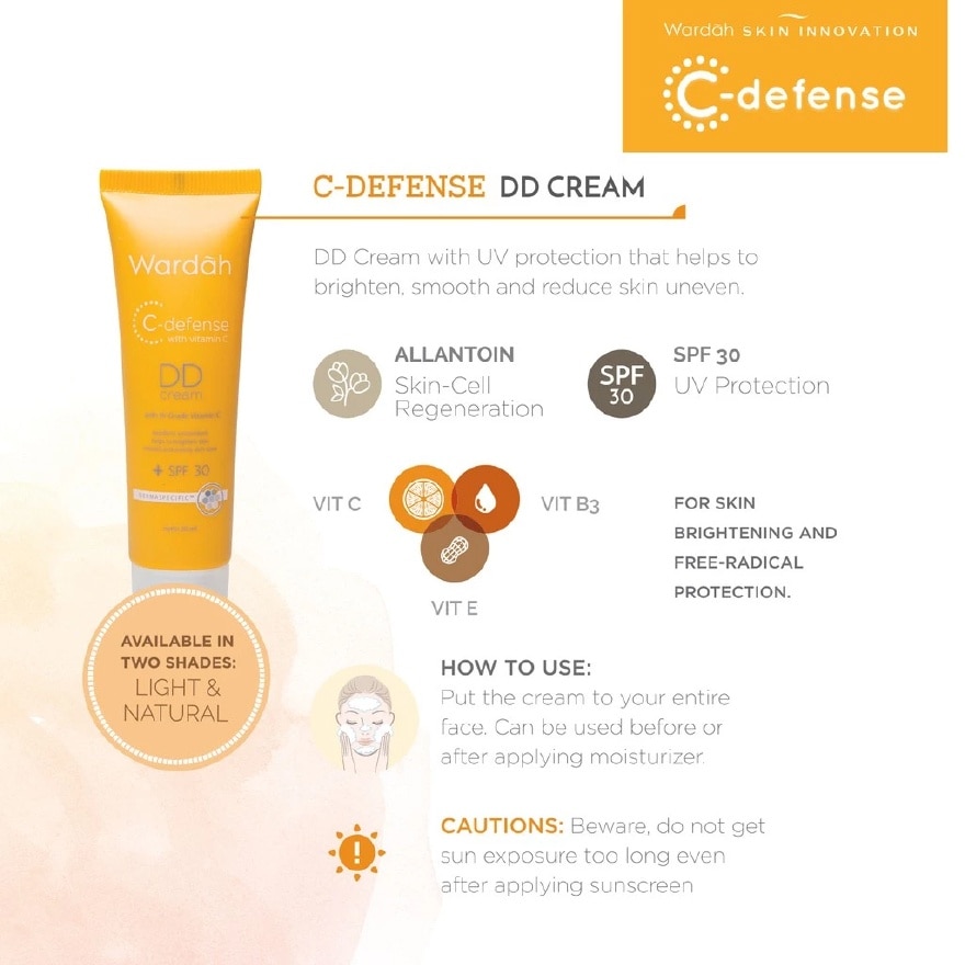 C-defense with Vitamin C DD Cream Natural 20ml