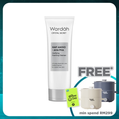 WARDAH Crystal Secret Foaming Cleanser with AA+PHA 100ml&nbsp;