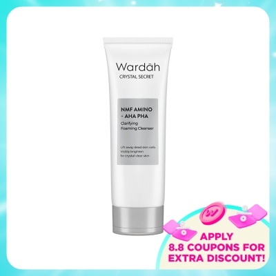 WARDAH - Crystal Secret Foaming Cleanser with AA+PHA 100ml&nbsp;