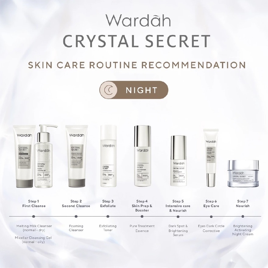 Crystal Secret Bright Activating Night Cream 30g 