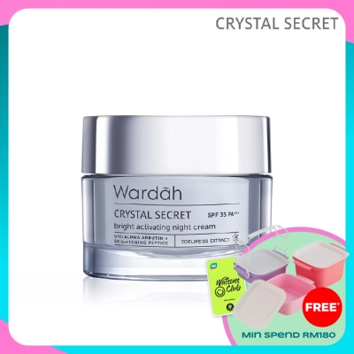 WARDAH Crystal Secret Bright Activating Night Cream 30g&nbsp;