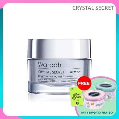 WARDAH Crystal Secret Bright Activating Night Cream 30g&nbsp;