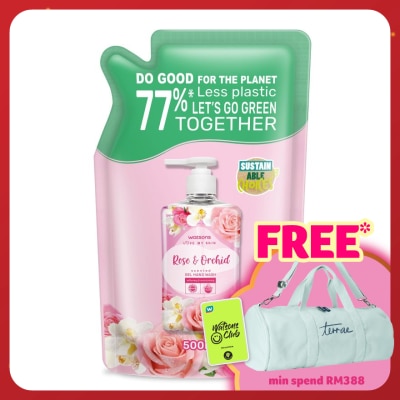 WATSONS Rose & Orchid  Gel Hand Wash Refill 500ml