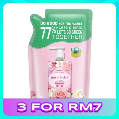 WATSONS Rose & Orchid  Gel Hand Wash Refill 500ml