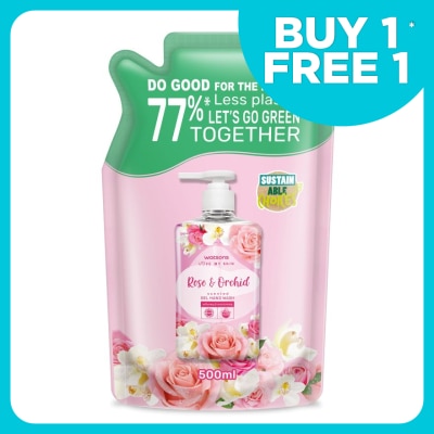 WATSONS Rose & Orchid Gel Hand Wash Refill 500ml