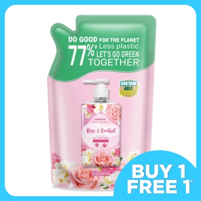 WATSONS Rose & Orchid  Gel Hand Wash Refill 500ml