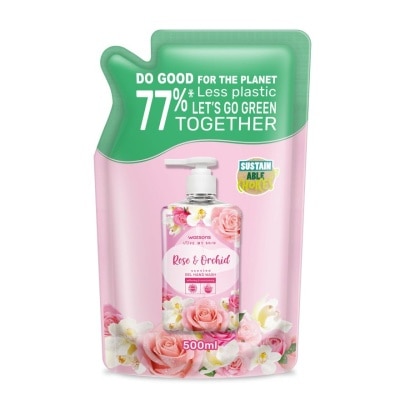 WATSONS Rose & Orchid  Gel Hand Wash Refill 500ml