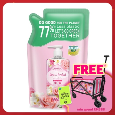 WATSONS Rose & Orchid  Gel Hand Wash Refill 500ml